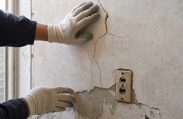 Close inspection of existing walls and fittings before work starts