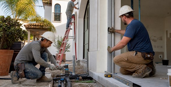 Construction and technical trades coordinated on a Valencia property
